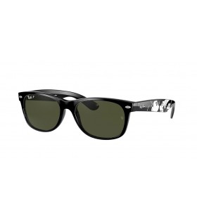 Ray-Ban RB2132 New Wayfarer Mickey S20 M (55 - 18) VihreÃ¤ linssit ja Musta runko Aurinkolasit