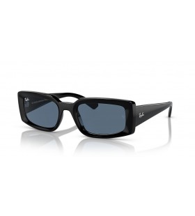Ray-Ban RB4395 Kiliane Bio-Based M (54 - 21) Sininen linssit ja Musta runko Aurinkolasit