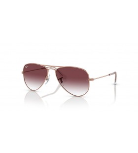 Ray-Ban RB9506S Aviator Lapsille L (52 - 14) Violetti linssit ja Pinkki runko Aurinkolasit