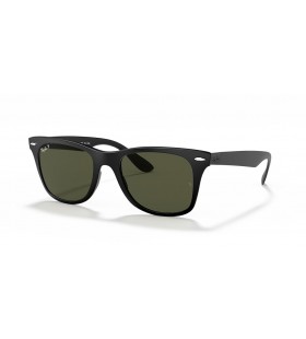 Ray-Ban RB4195 Wayfarer Liteforce L (52 - 20) Vihreä linssit ja Musta runko Aurinkolasit