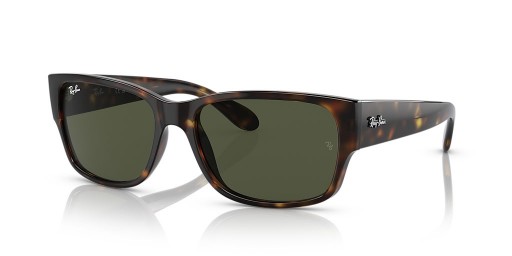 Ray-Ban RB4388 L (58 - 18) avec les lentilles Vertes et Tortoise frame Lunettes de soleil