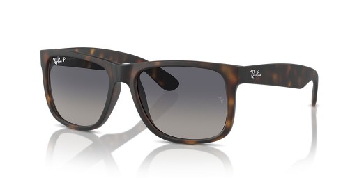 Ray-Ban RB4165F Justin Classique, M (55 - 17) avec le Bleu de lentilles et Tortoise frame Lunettes de soleil