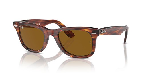Ray-Ban RB2140 Original Wayfarer Classique de L (50 - 22) avec des lentilles Brunes et Brown frame Lunettes de soleil