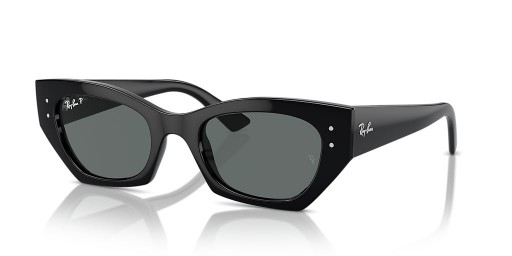 Ray-Ban RB4430 Zena Bio à Base de S (49 - 22) avec des lentilles Grises et Noir frame Lunettes de soleil