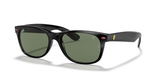 Ray-Ban RB2132M de la Scuderia Ferrari Collection M (55 - 18) avec les lentilles Vertes et Noir frame Lunettes de soleil