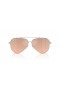 Ray-Ban RBR0101S Aviator Inverse L (59 - 11) avec du Violet de lentilles et de Lunettes de soleil de cadre en Argent