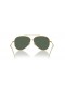 Ray-Ban RBR0101S Aviator Inverse XXL (62 - 11) avec les lentilles Vertes et Or frame Lunettes de soleil