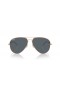 Ray-Ban RB3825 Ancien Aviateur XXL (62 - 14) avec le Bleu de lentilles et Rose frame Lunettes de soleil