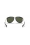 Ray-Ban RB2219 Aviator Olympien M (59 - 13) avec les lentilles Vertes et Noir frame Lunettes de soleil