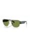 Ray-Ban RB3756 XL (56 - 18) avec les lentilles Vertes et Silver frame Lunettes de soleil