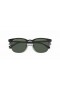 Ray-Ban RB3716 Clubmaster Métal L (51 - 21) avec les lentilles Vertes et Noir frame Lunettes de soleil