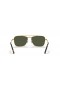 Ray-Ban RB3636 Nouvelle Caravane XL (58 - 15) avec les lentilles Vertes et Or frame Lunettes de soleil