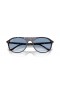 Ray-Ban RB2215 XL (56 - 20) avec le Bleu de lentilles et Bleu frame Lunettes de soleil