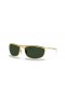 Ray-Ban RB3119M Olympien j'Deluxe L (62 - 18) avec les lentilles Vertes et Or frame Lunettes de soleil