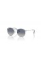 Ray-Ban RB9547S Ronde les Enfants S (44 - 19) avec des lentilles Grises et Silver frame Lunettes de soleil