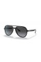 Ray-Ban RB4376 L (57 - 16) avec des lentilles Grises et Noir frame Lunettes de soleil