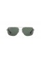 Ray-Ban RB3483 L (60 - 16) avec les lentilles Vertes et Silver frame Lunettes de soleil