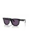 Ray-Ban RBR0502SF Wayfarer Inverse M (53 - 20) avec Violet et de lentilles de cadre Noir Lunettes de soleil