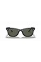 Ray-Ban RB2140F Original Wayfarer Classique L (52 - 22) avec les lentilles Vertes et Noir frame Lunettes de soleil