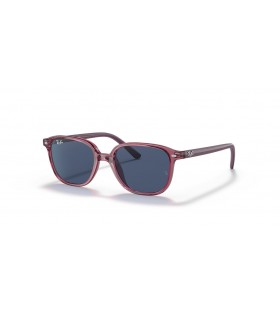 Ray-Ban RB9093S Leonard Enfants XS (45 - 16) avec le Bleu de lentilles et Rose frame Lunettes de soleil