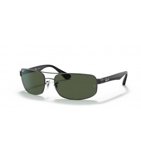 Ray-Ban RB3445 M (61 - 17) avec les lentilles Vertes et Noir frame Lunettes de soleil