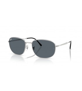 Ray-Ban RB3754 XXL (60 - 19) avec le Bleu de lentilles et de Lunettes de soleil de cadre en Argent