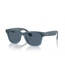Ray-Ban RW4006 Ray-Ban | Meta Wayfarer M (50 - 22) avec le Bleu de lentilles et Bleu frame Lunettes de soleil