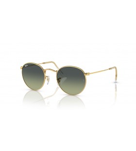 Ray-Ban RB3447 Ronde en Métal S (50 - 21) avec les lentilles Vertes et Or frame Lunettes de soleil