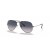 Ray-Ban RB3025 Aviator Gradient XL (58 - 14) avec le Bleu de lentilles et de Lunettes de soleil de cadre en Argent