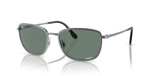 Ray-Ban RB3705 Chromance XL (57 - 19) mit Grauen Linsen und Silber-Rahmen-Sonnenbrille