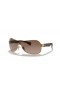 Ray-Ban RB3471 M (0 - 132) mit Braunen Linsen und Gold Rahmen Sonnenbrille