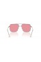 Ray-Ban RB3758 Ari Bio-Basierten L (56 - 16) mit Rosa Gläsern und Silber-Rahmen-Sonnenbrille