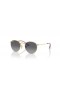 Ray-Ban RB9547S Runde Kinder S (44 - 19) mit Grauen Linsen und Gold Rahmen Sonnenbrille
