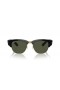 Ray-Ban RB0316S Mega Clubmaster XL (53 - 21) mit Grünen Gläsern und Schwarzem Rahmen, Sonnenbrillen