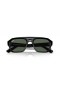 Ray-Ban RB4397 Corrigan Bio-Basierten M (54 - 20) mit Grünen Gläsern und Schwarzem Rahmen, Sonnenbrillen