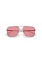 Ray-Ban RB3758 Ari Bio-Basierten L (56 - 16) mit Rosa Gläsern und Silber-Rahmen-Sonnenbrille