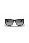 Ray-Ban RB4165F Justin Classic M (55 - 17) mit Grauen Gläsern und Schwarzem Rahmen, Sonnenbrillen