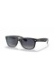 Ray-Ban RB2132F New Wayfarer Classic M (55 - 18) mit Blauen Gläsern und Schwarzem Rahmen, Sonnenbrillen