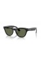 Ray-Ban RW4010 Ray-Ban | Meta Skyler M (52 - 20) mit Grünen Gläsern und Schwarzem Rahmen, Sonnenbrillen