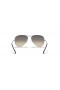 Ray-Ban RB3025 Aviator Gradient-XL (58 - 14) mit Grauen Linsen und Silber-Rahmen-Sonnenbrille