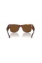 Ray-Ban RB0840SF Mega Wayfarer L (52 - 21) mit Braunen Linsen und Braunem Rahmen Sonnenbrille