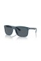 Ray-Ban RB4547 Freund Zwei XL (60 - 18) mit Blauen Gläsern und Blau-Rahmen und Sonnenbrillen