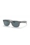 Ray-Ban RB2132 New Wayfarer Classic M (55 - 18) mit Blauen Gläsern und Grauen Rahmen Sonnenbrille