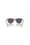 Ray-Ban RB9077S Kinder Bio-Basierten L (49 - 16) mit Blauen Gläsern und Grauen Rahmen Sonnenbrille