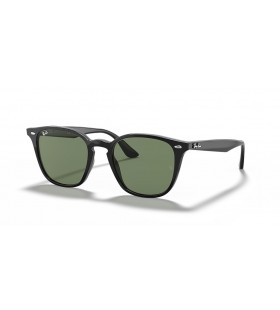 Ray-Ban RB4258F L (52 - 20) mit Grünen Gläsern und Schwarzem Rahmen, Sonnenbrillen