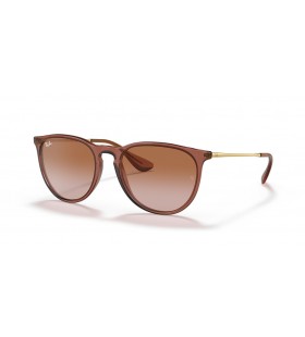 Ray-Ban RB4171 Erika Classic M (54 - 18) mit Braunen Linsen und Braunem Rahmen Sonnenbrille