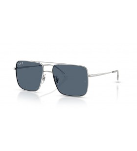 Ray-Ban RB3758 Ari Bio-Basierten L (56 - 16) mit Blauen GlÃ¤sern und Silber-Rahmen-Sonnenbrille