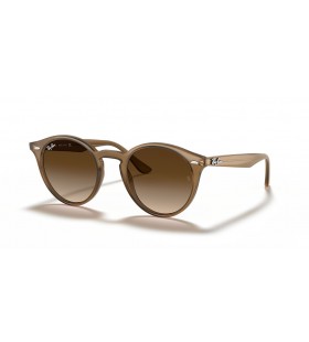 Ray-Ban RB2180F M (51 - 20) mit Braunen Linsen und Beige Rahmen Sonnenbrille