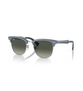 Ray-Ban RB3507 Clubmaster Aluminium L (51 - 21) mit Grauen Gläsern und Blau-Rahmen und Sonnenbrillen