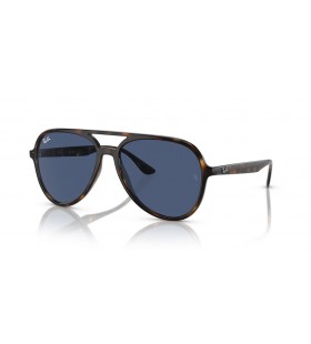 Ray-Ban RB4376 L (57 - 16) mit Blauen GlÃ¤sern und Tortoise frame Sonnenbrillen
